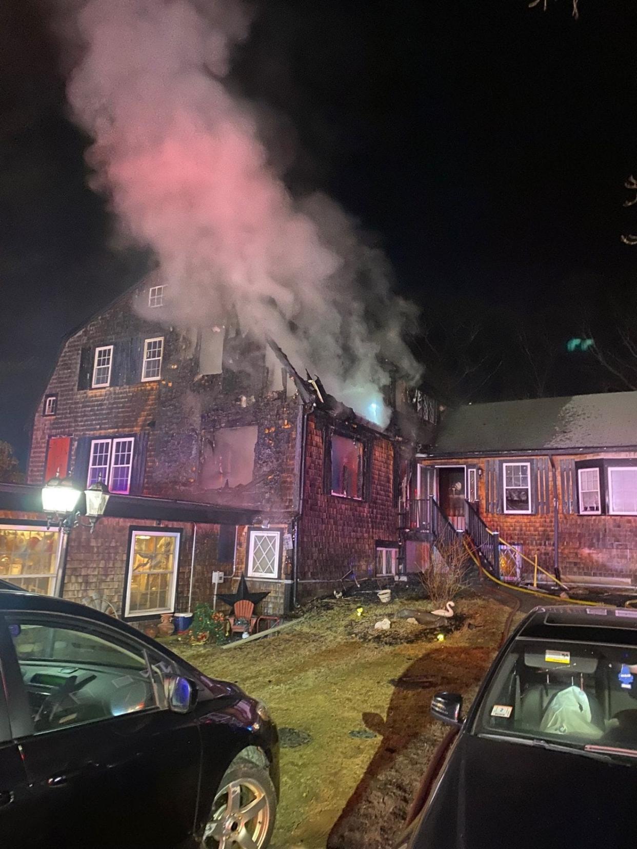 The Middleboro Fire Department extinguished a fire at a home for veterans at 285 West Grove St. on Tuesday, Feb. 22, 2022.
