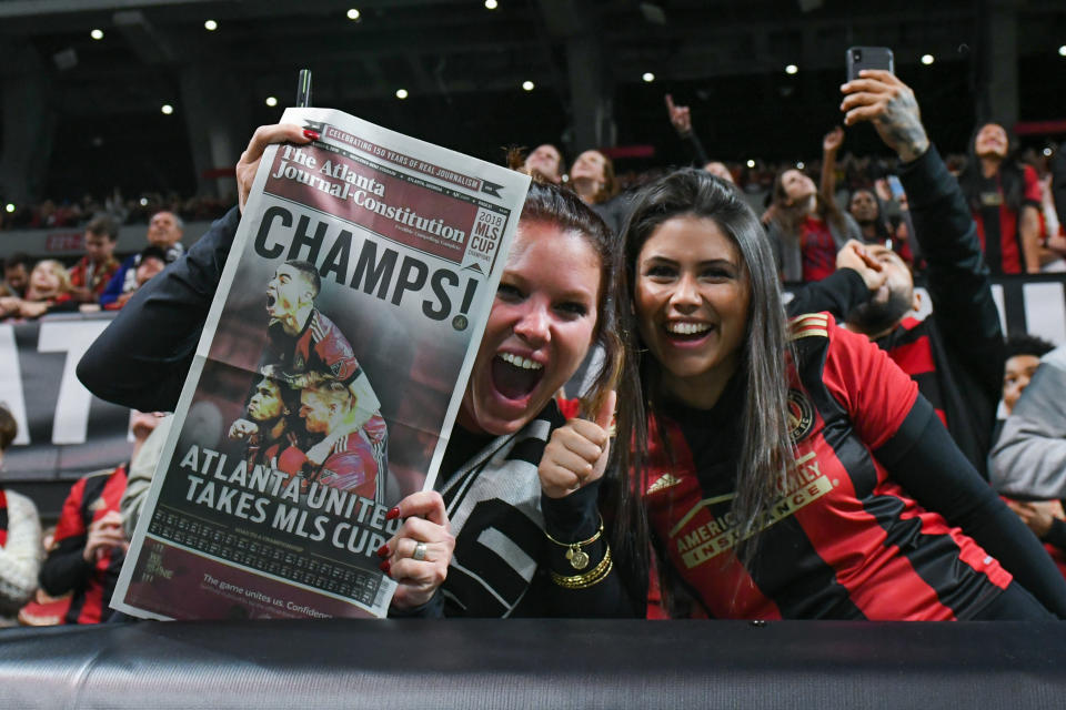 United’s triumph gave Atlanta its first title in any major sport in almost a quarter-century. (Rich von Biberstein/Getty)