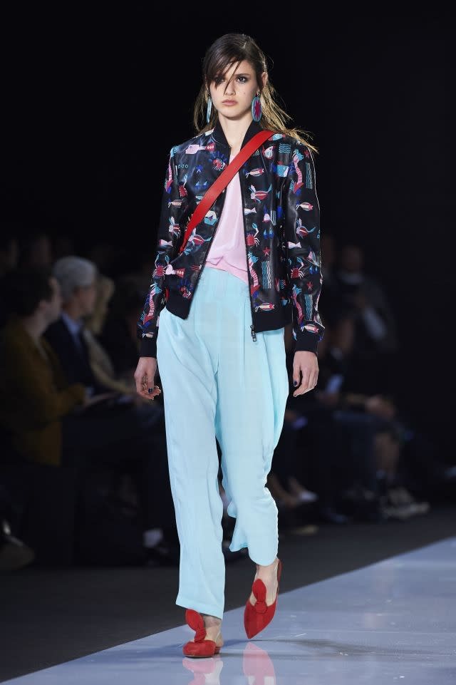 Emporio Armani brought a breezy lightness to the runway with a super-cool and highly feminine collection featuring plenty of pastel shades - Spring/Summer 2018 Collection - London