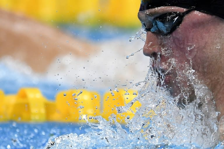 Kevin Cordes was part of the US team that broke the world record in the mixed 4x100m medley relay at the world championships in Budapest on July 26, 2017