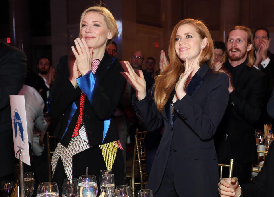 Cate Blanchett and Amy Adams attend the deep euphoria Calvin Klein sponsored IFP Gotham Independent Film Awards.