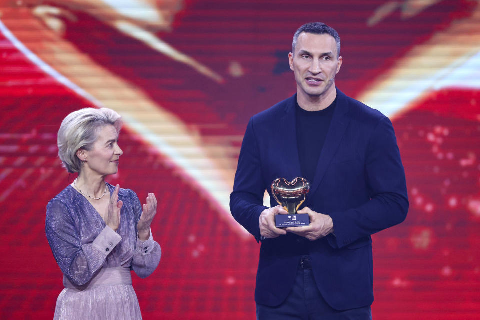 Ursula von der Leyen und Wladimir Klitschko bei der 