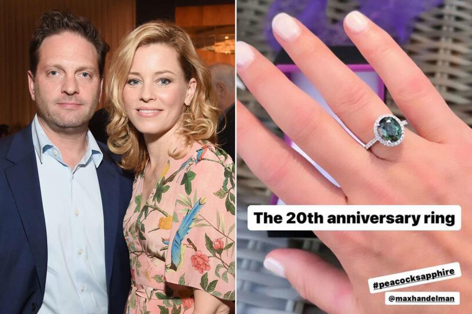 <p>Michael Kovac/Getty; Elizabeth Banks/Instagram</p>