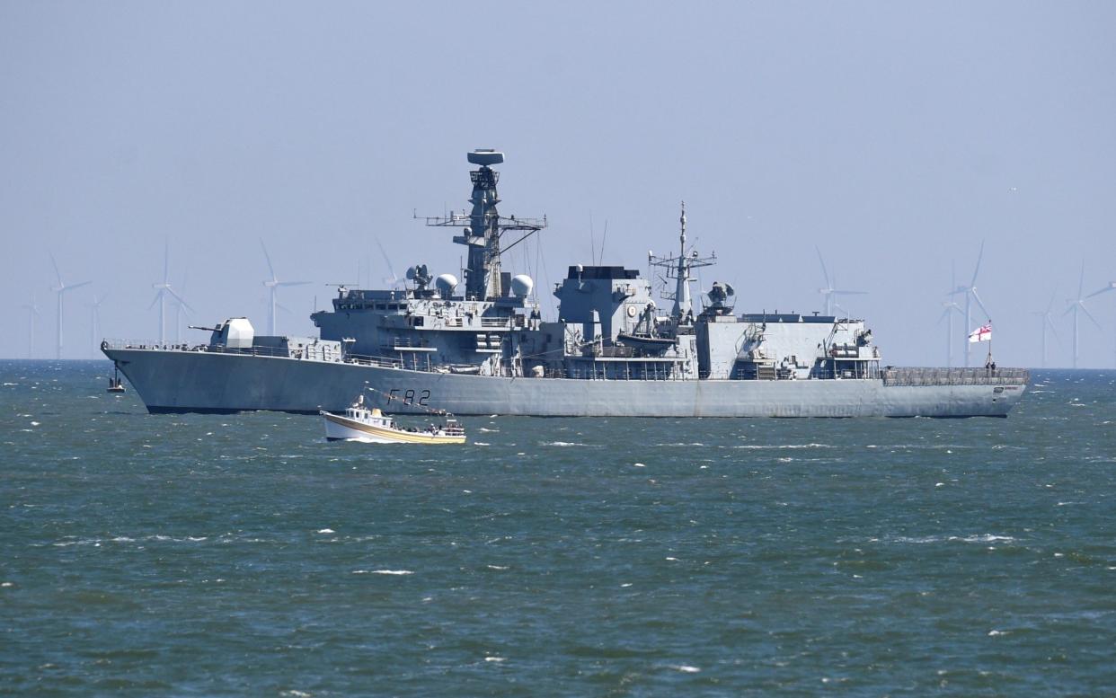 The Navy said a frigate – likely to be the HMS Somerset – is in the area and working with Norwegian forces - GETTY IMAGES