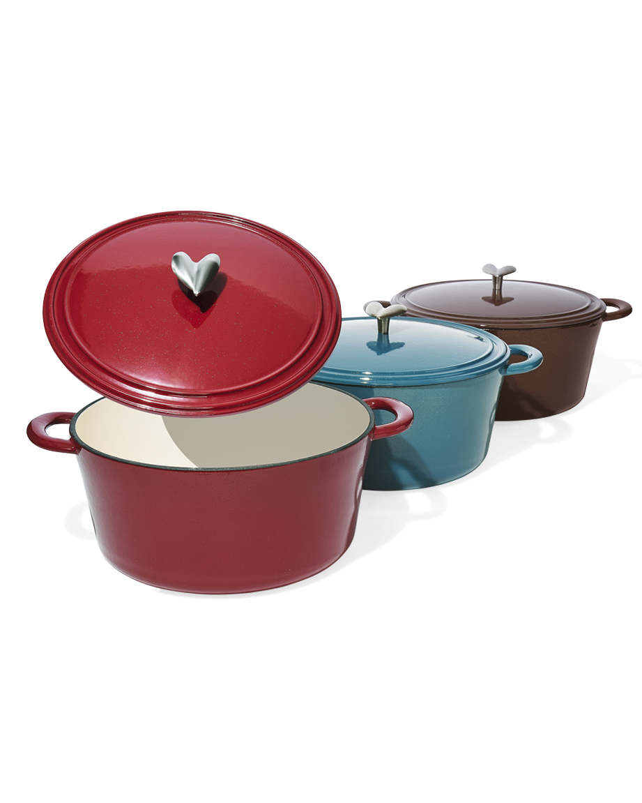 Cast-Iron Enamel Six-Quart Dutch Oven