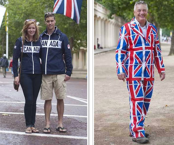 There’s no end to Team GB pride during these Games, as you can see from the streets of London. Thankfully, street style photographer (and Canadian-cum-Londoner) Michelle Bobb-Parris has also spotted a few other, more subtle, fashionable outfits. Photos by Michelle Bobb-Parris