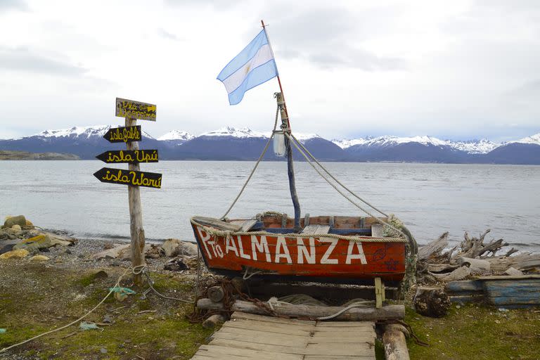 Puerto Almanza está ubicado a 75 kilómetro de Ushuaia