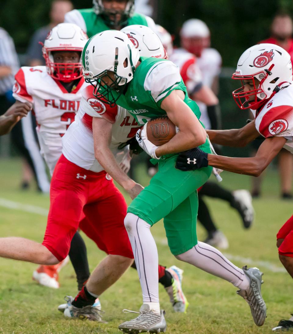 Ocala Christian Academy running back Jose Gomez-Devila rushed for 112 yards on 21 carries against Florida School for the Deaf & Blind Thursday night.