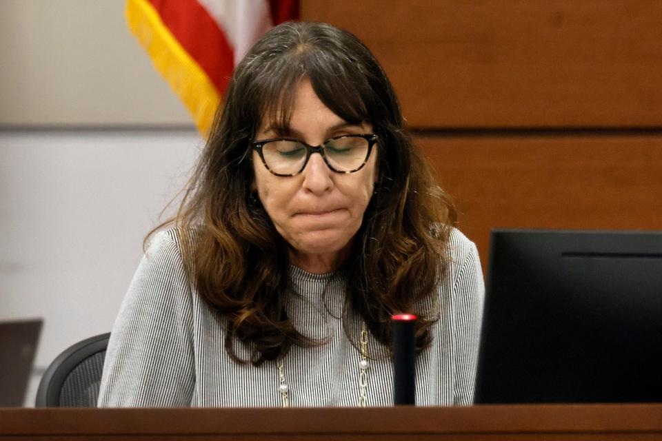 Former Marjory Stoneman Douglas High School teacher Ivy Schamis describes the carnage in her classroom during the rampage at the school. Two students in her class were killed, Nicholas Dworet, and Helena Ramsay. Marjory Stoneman Douglas High School shooter Nikolas Cruz is being tried in the penalty phase of his trial at the Broward County Courthouse in Fort Lauderdale on Wednesday, July 20, 2022. Cruz previously plead guilty to all 17 counts of premeditated murder and 17 counts of attempted murder in the 2018 shootings.