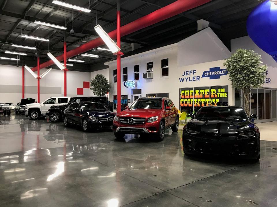 The Jeff Wyler Automotive Family has garnered high marks from employees.
 Provided photos
The Wyler FastLane vehicle fleet at Jeff Wyler Automotive Family headquarters in Millford.