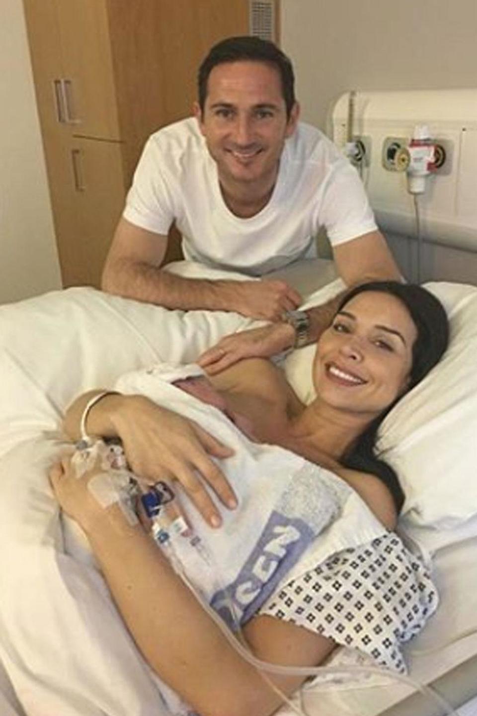 Proud parents: Christine and Frank Lampard with daughter Patricia (Instagram / Christine Lampard)