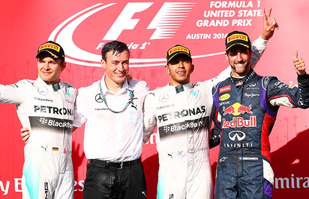 Getty: Ricciardo has his sights set on eclipsing Mercedes duo Nico Rosberg and Lewis Hamilton in 2015.