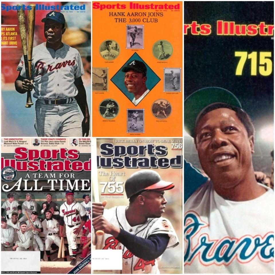 Hank Aaron, a beloved member of the Milwaukee Braves, appeared on the cover of Sports Illustrated several times after the franchise left Milwaukee.