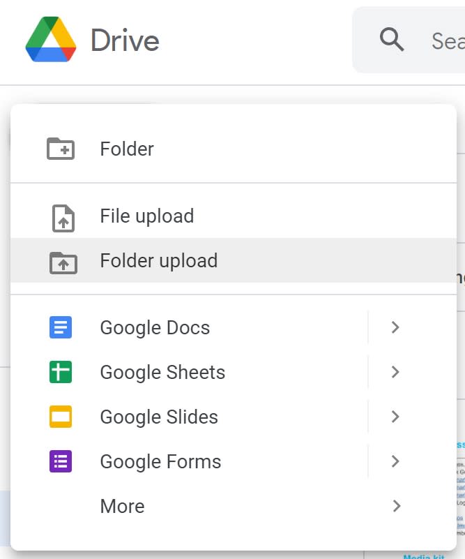 Dans Google Drive, Vous Pouvez Télécharger Vos Fichiers Et Données En Appuyant Sur Le Bouton Nouveau Et En Sélectionnant Parmi Une Poignée D’options.