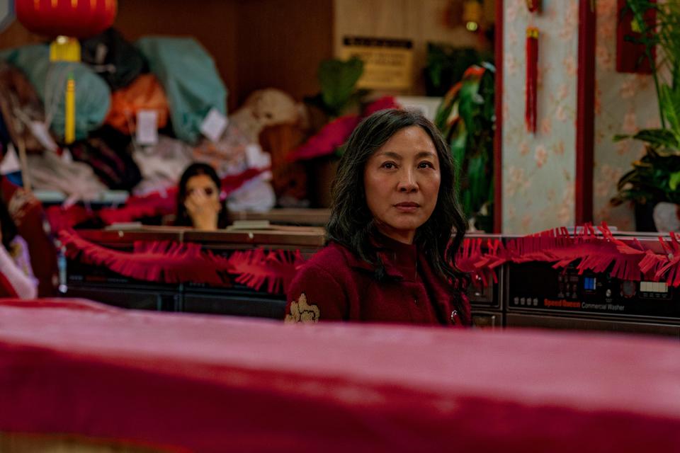 Evelyn (Michelle Yeoh) is a first-generation Chinese immigrant who struggles to accept her daughter's sexuality.