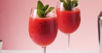 <p>Frozen raspberries, prosecco and little bit of Grand marnier make this gorgeous berry slushie. Top with a mint spring and serve.</p><p><strong>Recipe: <a href="https://www.goodhousekeeping.com/uk/food/recipes/a28298475/prosecco-slushies/" rel="nofollow noopener" target="_blank" data-ylk="slk:Prosecco slushies;elm:context_link;itc:0;sec:content-canvas" class="link ">Prosecco slushies</a></strong></p>