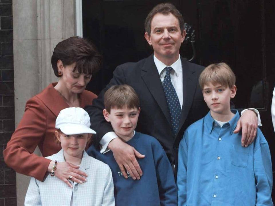 Tony and Cherie Blair also moved in with children at No 10