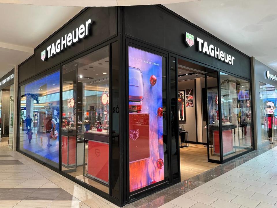 The new Tag Heuer store opened at Dadeland near the Kendall mall’s center court for 2024.