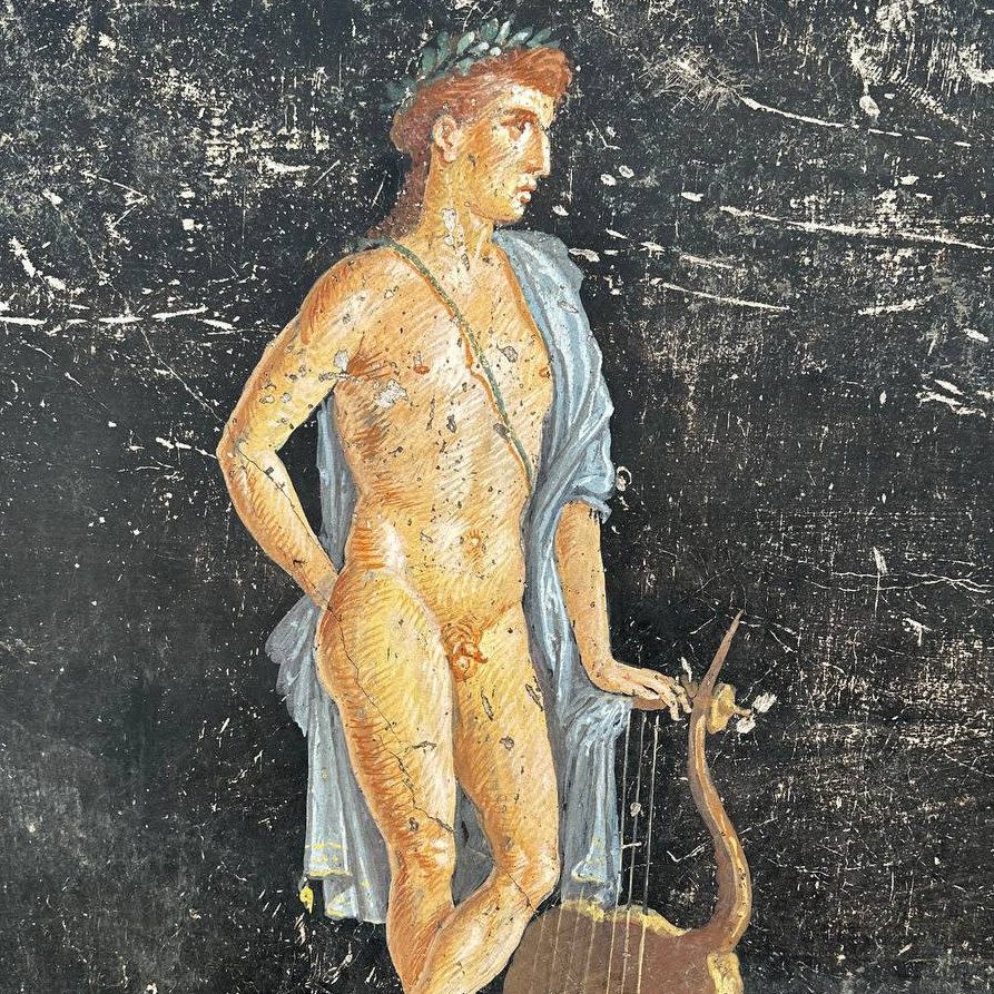 One fresco depicts the Greek God, Apollo, trying to seduce princess Cassandra