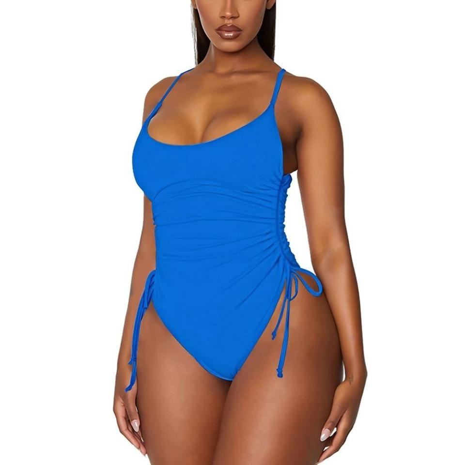 11) Ruched One-Piece Swimsuit