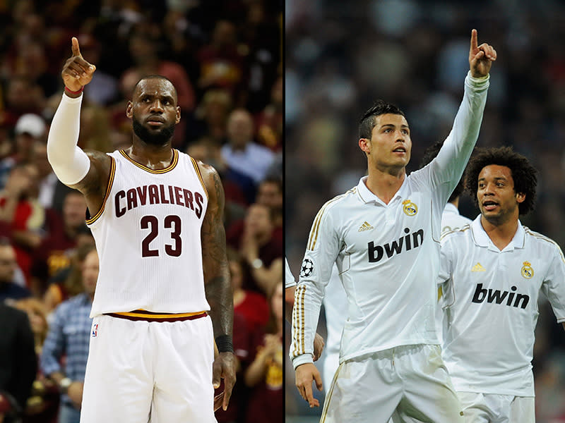 LeBron James and Cristiano Ronaldo