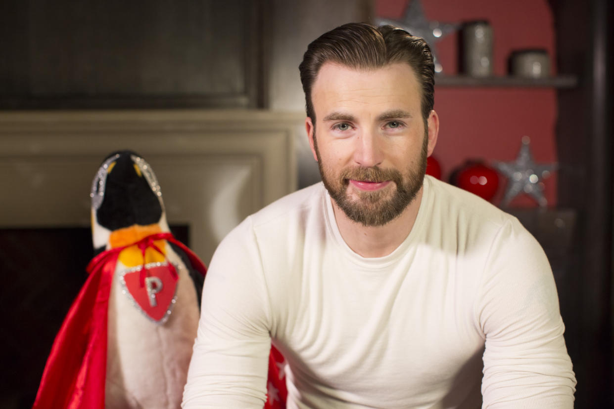 Chris Evans is set to read 'Even Superheroes Have Bad Days', by Shelly Becker and Eda Kaban (BBC/Photographer: Pete Dadds)