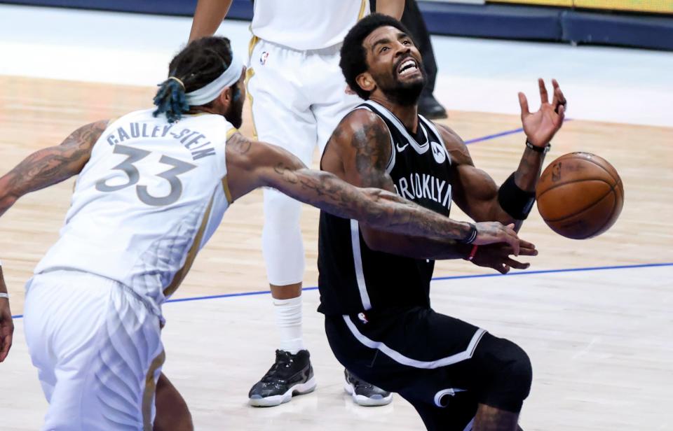 Kyrie Irving and the Nets are 2½ games behind the Sixers for the top spot in the Eastern Conference.