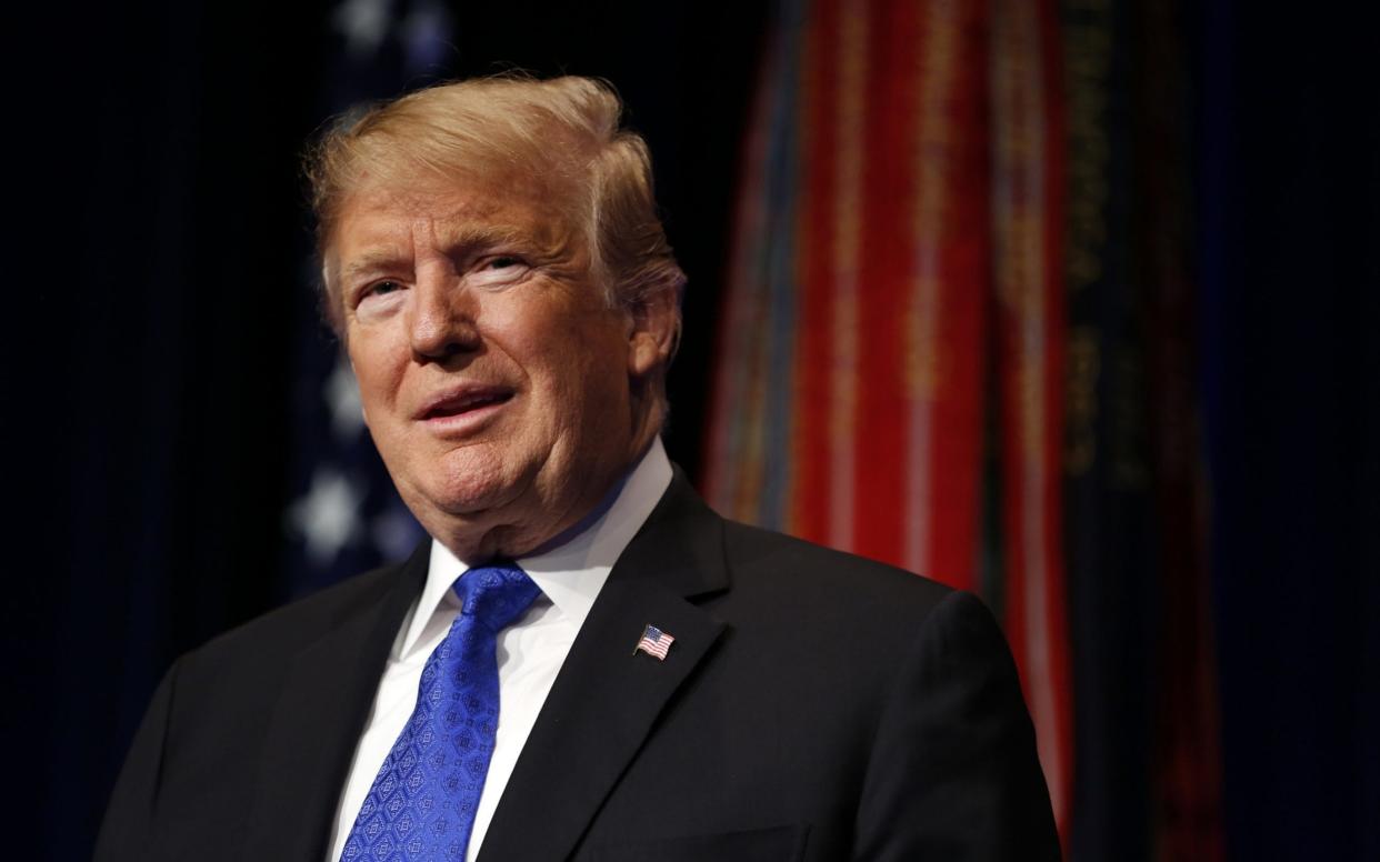 Donald Trump delivers remarks on the missile defense review announcement at the Pentagon in Virginia - UPI / Barcroft Media