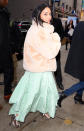 Sure, we've still got a ways to go until the first signs of spring, but we'll be filing this Golden Goose shearling look the Second Act star rocked in NYC on Thursday, December 13, away as the perfect way to rock our pastel dresses when the seasons start to change.