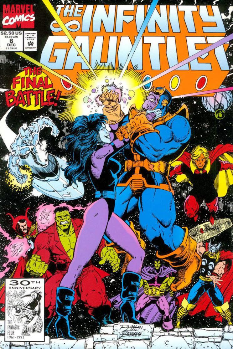 The Infinity Gauntlet Marvel Comics Nebula Thanos.