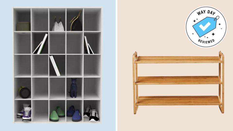 Tidy up your shoe collection with deals on shoe racks, bins and more.
