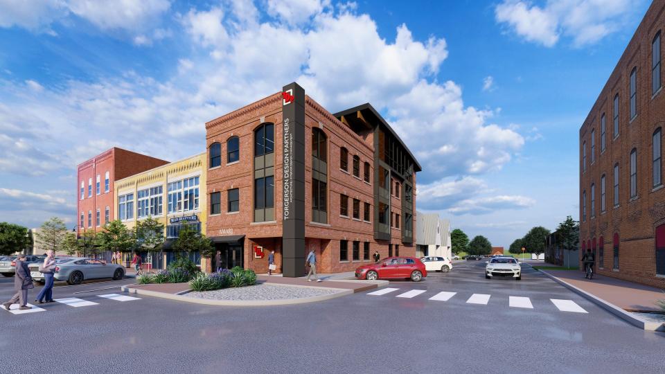 Renderings of the new development to be built at 101 W. Church St. in downtown Ozark. The proposal was approved by Ozark Board of Aldermen Monday, May 6, 2024.