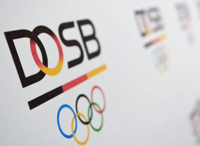 A view of the logo of the German Olympic Sports Confederation (DOSB). Britta Pedersen/ZB/dpa