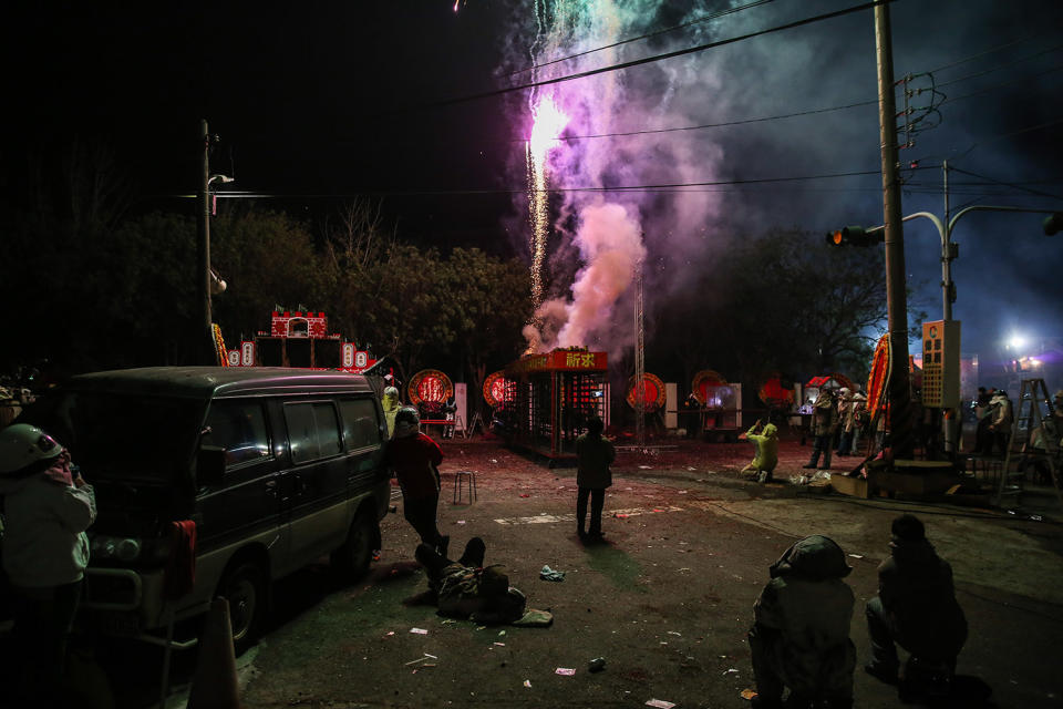 Taiwanese celebrate the world’s most dangerous fireworks festival