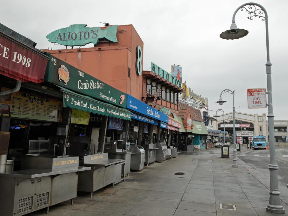 Fisherman's Wharf San Francisco empty coronavirus