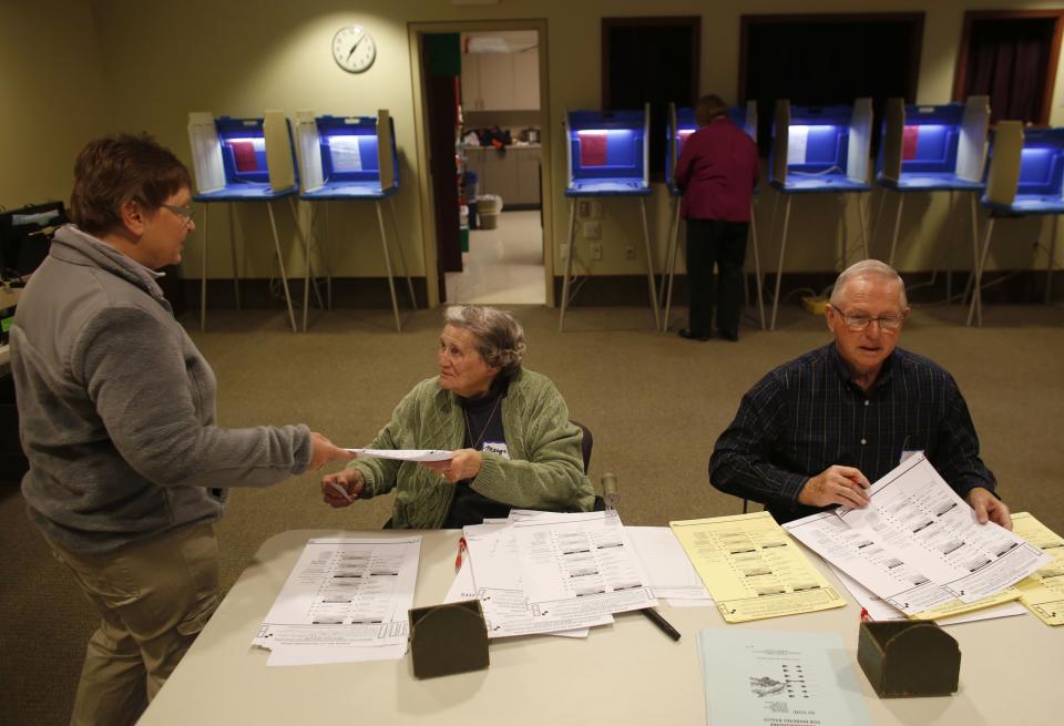 U.S. Citizens Head To The Polls To Vote In Presidential Election