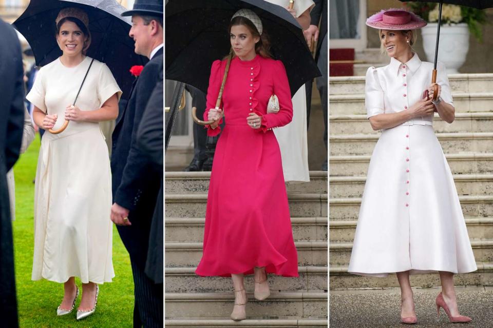 <p>Press Association via AP Images; Yui Mok-WPA Pool/Getty (2) </p> From left: Princess Eugenie, Princess Beatrice and Zara Tindall