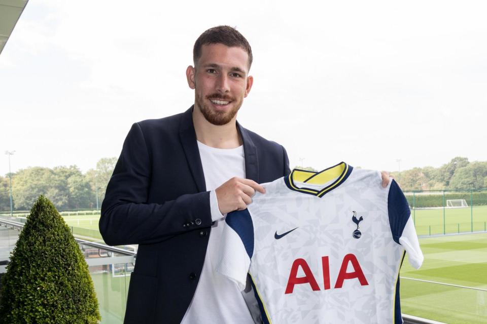 Signed: Pierre-Emile Hojbjerg says he can't wait to get started at Tottenham Photo: Tottenham Hotspur FC via Getty Images