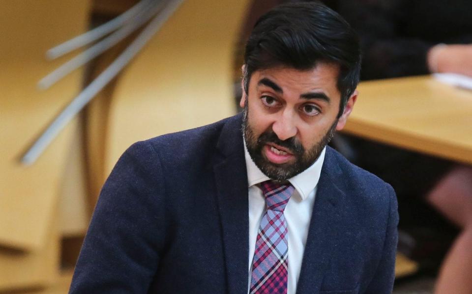 Humza Yousaf, Scottish health secretary - Fraser Bremner/Scottish Daily Mail/PA Wire