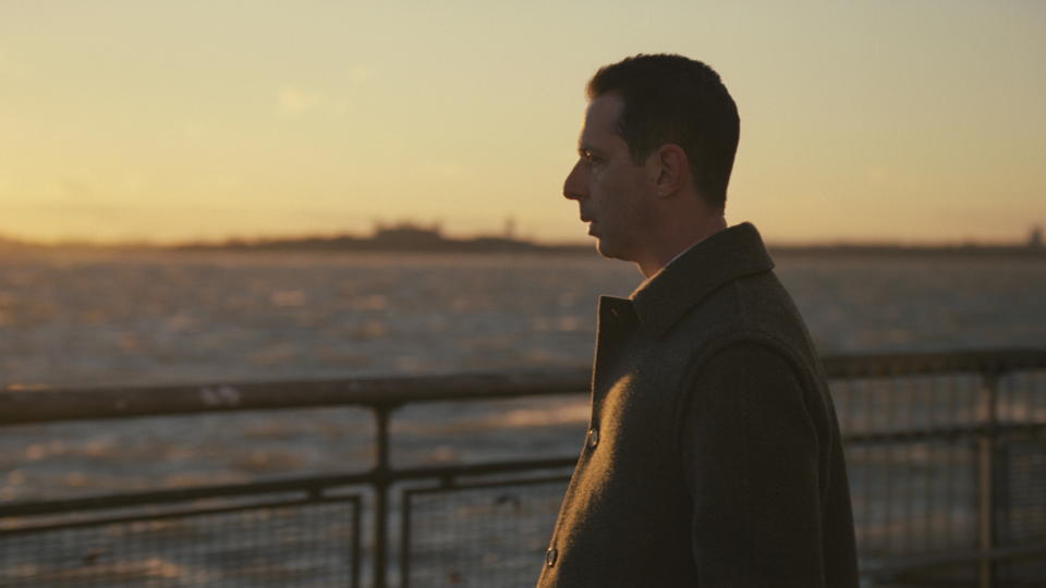 Kendall contemplating what's to come after the unexpected results of a board room vote<span class="copyright">Courtesy of HBO</span>