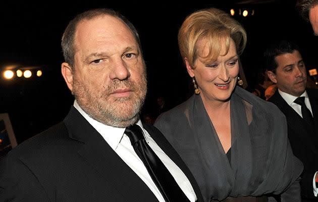 Meryl said while she was unaware of Harvey's actions she praised those who have come forward. Source: Getty