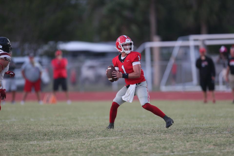 Scenes from a spring football game between North Fort Myers and Port Charlotte at North Fort Myers on Friday,  May 19, 2023.  