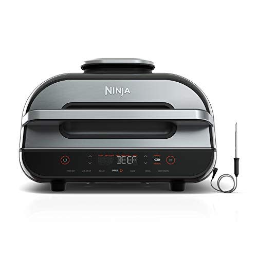 Ninja FG551 Foodi Smart XL 6-in-1 Indoor Grill with Air Fry, Roast, Bake, Broil & Dehydrate, Sm…
