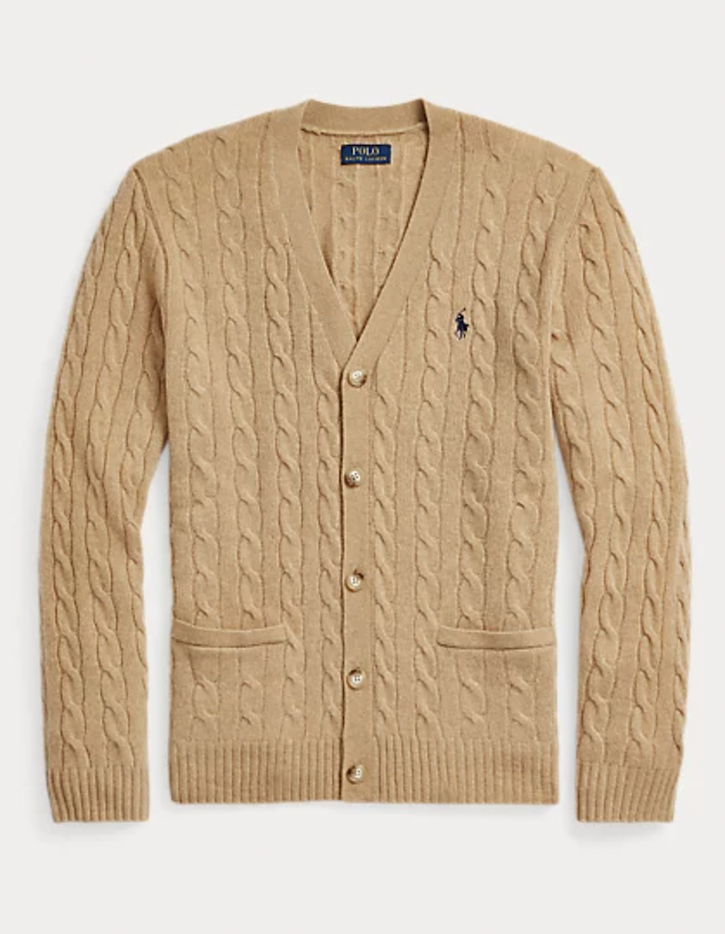 <p><a href="https://go.redirectingat.com?id=74968X1596630&url=https%3A%2F%2Fwww.ralphlauren.com%2Fmen-clothing-sweaters%2Fcable-knit-wool-cashmere-cardigan%2F0076114974.html%3Fgclid%3DCjwKCAjwu4WoBhBkEiwAojNdXsN9511BMPfDvosxRcwQgGxGeyoACVI-UawW4COVKKl7rvxwv6imWRoCGU0QAvD_BwE%26gclsrc%3Daw.ds&sref=https%3A%2F%2Fwww.esquire.com%2Fstyle%2Fmens-fashion%2Fg12245584%2Fbest-cardigan-sweaters-men%2F" rel="nofollow noopener" target="_blank" data-ylk="slk:Shop Now;elm:context_link;itc:0;sec:content-canvas" class="link ">Shop Now</a></p><p>Cable-Knit Wool-Cashmere Cardigan</p><p>ralphlauren.com</p><p>$198.00</p>