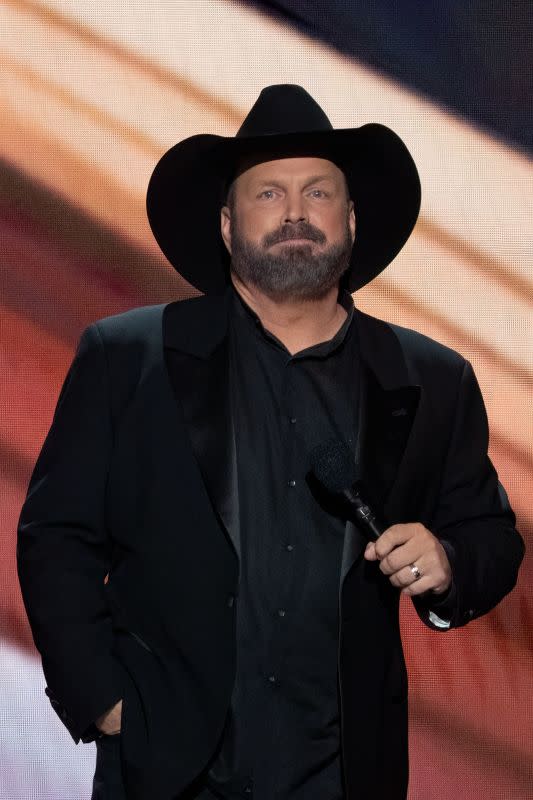 Garth Brooks, who will appear in "Spinal Tap II," speaks onstage at the ACM Awards on May 11, 2023.<p>SUZANNE CORDEIRO/AFP via Getty Images</p>