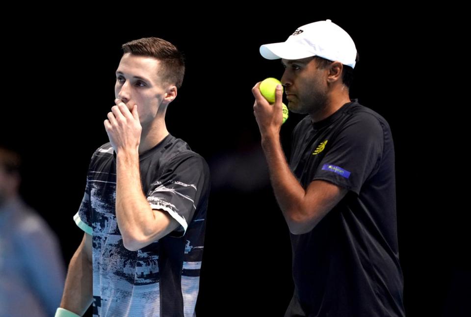 Joe Salisbury (left) and Rajeev Ram are into the US Open final (John Walton/PA) (PA Archive)