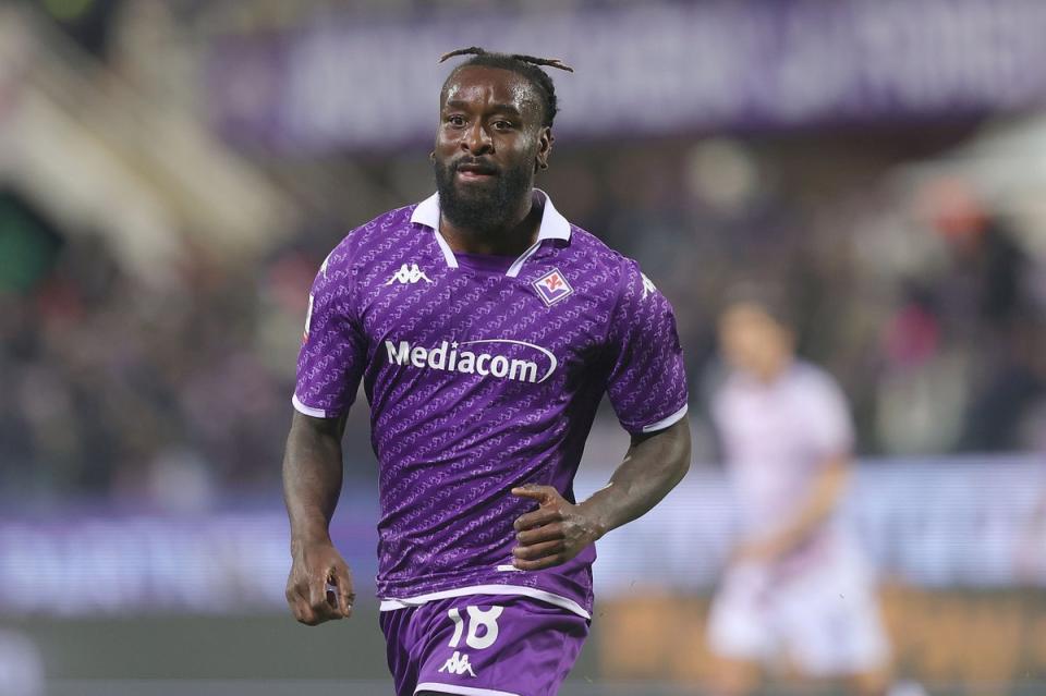 Absent : l'attaquant de la Fiorentina Mbala Nzula ne jouera aucun rôle avec l'Angola ce mois-ci (Getty Images)