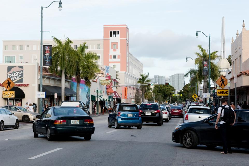 Historic Calle Ocho in Little Havana was once a predominantly Cuban neighborhood, but that's changed because of development and  demographics. Cubans make up only a third of the population in Little Havana.