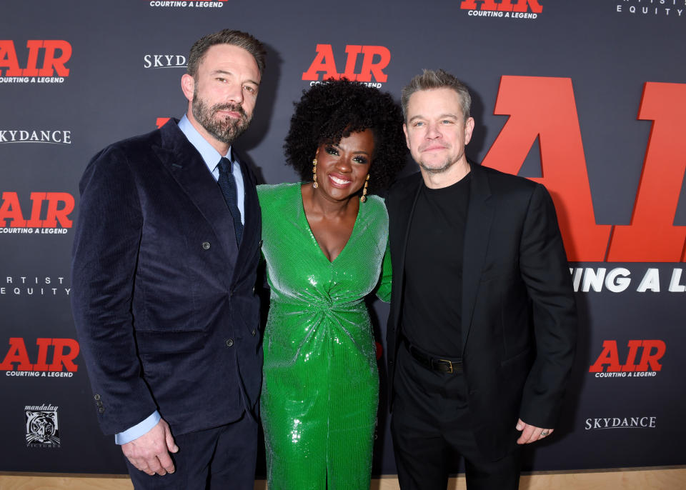 Ben Affleck, Viola Davis and Matt Damon