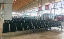 Empty seats are seen at Madrid's Adolfo Suarez Barajas Airport